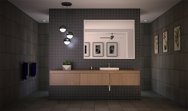 Podium Bathroom render