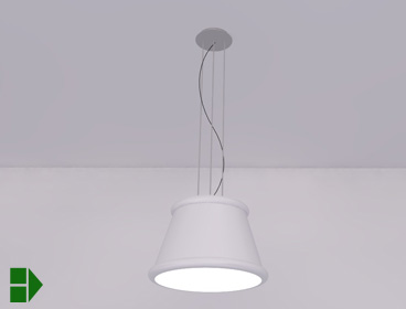 Suspended light fixture