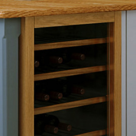 Podium Browser wine rack closeup