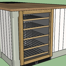 SketchUp wine rack