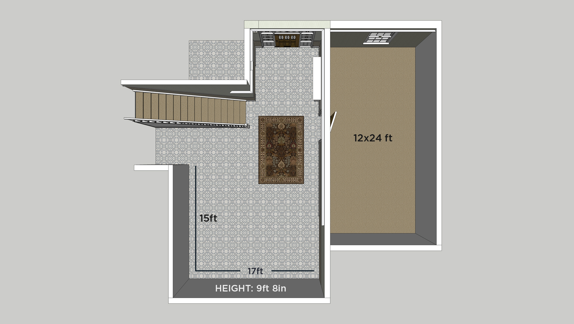 SketchUp model scale and layout