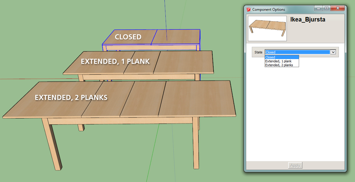 Dynamic component result